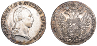Austria, Francis I, Thaler, 1818b, Kremnica (KM 2162). Cleaned but since re-toned, better than very fine	 £100-£120