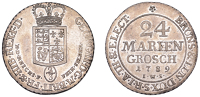 Germany, Brunswick-Luneburg-Calenberg-Hannover, George III, 24 Mariengroschen or Two-Thirds Thaler, 1789iws,...
