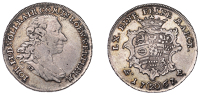 Germany, LÖWENSTEIN-WERTHEIM-VIRNEBURG,, Johann Ludwig Volrad, 20 Kreuzer or Kopfstück, 1767, Wertheim (Wibel 120...