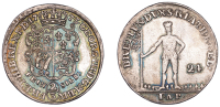 Germany, Brunswick-Luneburg-Calenberg-Hannover, George III, 24 Mariengroschen, 1773, Clausthal (Welter 2812; KM...