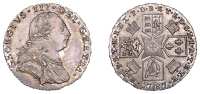 George III (1760-1820), Pre-1816 issues, Sixpence, 1787, with semée of hearts (ESC 1629; S 3749). A few hairlines,...
