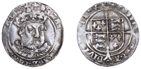 Henry VIII (1509-1547), Third coinage, Groat, Tower, mm. lis, bust 1 variety, Lombardic lettering, annulets in...