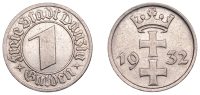Danzig, Free City, Gulden, 1932 (KM 154). About extremely fine, scarce	 £70-£90