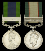 India General Service 1908-35, 1 clasp, Waziristan 1921-24 (4180657 Cpl. R. H. Rennison. R.W. Fus.); India General...