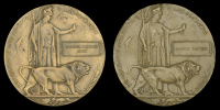 Memorial Plaque (2) (Samuel Morley Neat; Albert Tinton) good very fine (2)	 £100-£140
