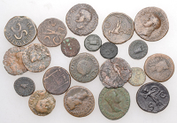 Augustus (27 BC-AD 14), As, 7 BC, M. Salvius Otho as issuer, bare of Augustus right, rev. legend surrounding s c,...