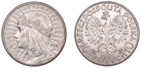 Poland, Second Republic, 10 Zlotys, 1932b.z, Polonia, London (KM 22). Good very fine	 £80-£100