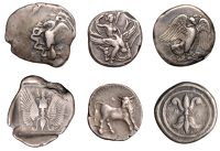 Crete, Gortyna, Stater, c. 300, a British Museum electrotype, Europa seated in tree in liason with Zeus in guise of...