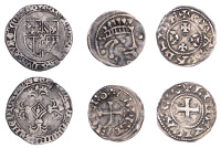 Low Countries, FLANDERS, Charles the Bold (1467-77), Double Patard, Bruges, 2.95g/6h (Boudeau 2267); together with...