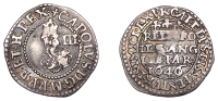 Charles I (1625-1649), Oxford mint, Threepence, 1646/4, mm. lis on obv. only, tall bust, crown breaks inner circle,...