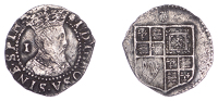 James I (1603-1625), First coinage, Penny, mm. thistle, first bust, 0.40g/12h (N 2077; S 2650). Surfaces a little...