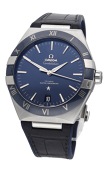 Omega. A stainless steel automatic wristwatch with date, Ref. 13133412103001, Constellation, Co-Axial Master...