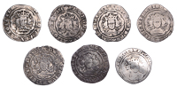 Edward III, Halfgroats (7), various classes [lot]. Generally poor to fine	 £120-£150