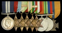 A unique Second War D.E.M.S. gunner’s D.S.M., Netherlands Bronze Cross group of nine to Sergeant J. Walker, 1st...
