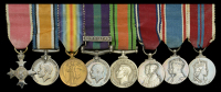 The mounted group of eight miniature dress medals worn by Mr. C. J. Newman, Town Clerk, City of Exeter

The Most...