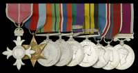A fine post-War M.B.E. group of nine awarded to Major (Quartermaster) R. H. Coxhead, Devonshire Regiment, late...