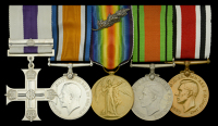 A Great War ‘Italian theatre’ M.C. and Second Award Bar group of five awarded to Captain W. F. Cooper, 8th...