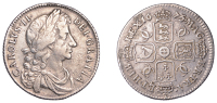 Charles II (1660-1685), Milled coinage, Shilling, 1675/3, third bust, no stop after hib, harp with 5 strings,...