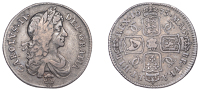 Charles II (1660-1685), Milled coinage, Shilling, 1675, second bust, plume below and in centre of rev., no stop...