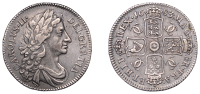 Charles II (1660-1685), Milled coinage, Shilling, 1683, fourth bust, harp with 6 strings, 5.81g/6h (ESC 558; S...