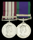 Pair: Lieutenant-Commander D. F. W. Seaman, Royal Navy
Naval General Service 1915-62, 1 clasp, Brunei (Lieut. D. F....