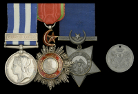 Three: Rear-Admiral A. W. Carter, Royal Navy, who was commended for his services in H.M.S. Calliope at the time of...
