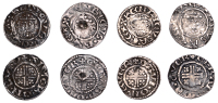 Henry II, Pennies (2), class Ib, York, Gerard, gerard · on · ever, 1.46g/4h (N 963; S 1344); class Ic, York,...