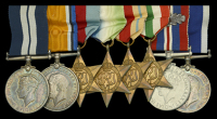 A Second War D.S.M. group of eight awarded to Chief Petty Officer W. R. Barden, Royal Navy, for gallantry in the...