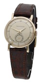 Jaeger-LeCoultre. A 9ct gold wristwatch, circa 1958.
Movement: cal. P480/C, manual winding, no. 1349611.
Dial:...