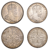 Straits Settlements, Edward VII, Dollars (2), 1904b, 1907 (Prid. 4; KM 25, 26) [2]. Both very fine or better	...