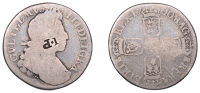 William III (1694-1702), Shilling, 1700, fifth bust, plume below, harp with 6 strings, 5.38g/5h (ESC 1154; S 3519)....
