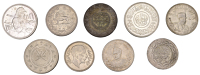 Miscellaneous, IRAQ, Republic, Dinar, AH 1390 (1971), Llantrisant (KM 133); IRAN, Mozaffar ad-Din Shah, 5000 Dinar,...