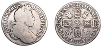 William III (1694-1702), Shilling, 1701, fifth bust, plumes in angles, harp with 7 strings, 5.76g/6h (ESC 1157; S...