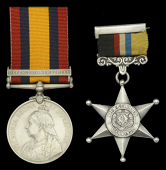 Pair: Sergeant J. D. Innes, Kimberley Town Guard

Queen’s South Africa 1899-1902, 1 clasp, Defence of Kimberley...