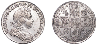 George I (1714-1727), Shilling, 1716, first bust, roses and plumes, harp with 9 strings, 6.02g/6h (ESC 1562; S...