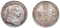 George I (1714-1727), Shilling, 1723, first bust, ss c in angles, harp with 6 strings, 6.05g/6h (ESC 1586; S 3647)....