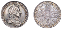 George I (1714-1727), Shilling, 1723, second bust, ss c in angles, harp with 6 strings, 6.03g/6h (ESC 1591; S 3648)....