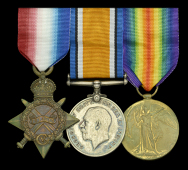 Three: Stoker 1st Class J. Constant, Royal Navy, who was killed when the destroyer H.M.S. Gurkha was mined off...