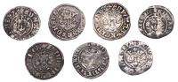 Edward I, Pennies (2), both London, class 10ab, reads edwar r, 1.39g/4h (N 1039; S 1409B); class 10cf3, 1.33g/2h (N...