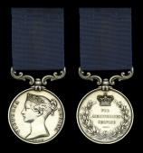 A rare Victorian Royal Marine M.S.M. dated ‘1848’ on obverse awarded to Sergeant Henry King, R.M.

Royal...