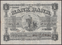Manx Bank Limited, £1, 1 October 1891, serial number 20942, Sutherland and Callister signatures, fresh and original...