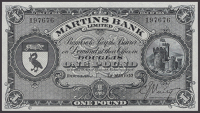 Martins Bank Limited, £1, 1 May 1953, serial number 197676, Verity signature, exceptional original paper, one light...