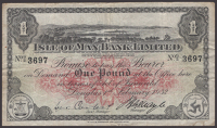 Isle of Man Bank Limited, £1, 1 February 1932, serial number G/2 3697, Quayle and Corlett signatures, original...