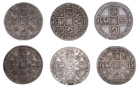 Miscellaneous Lots, Shillings (6), all George I, different dates [6]. Varied state, one mounted	 £80-£100