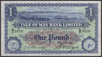Isle of Man Bank Limited, £1, 3 April 1935, serial number Q/2 3326, Quayle and Ronan signatures, exceptional...