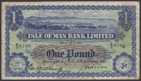 Isle of Man Bank Limited, £1, 21 November 1938, serial number A/3 6706, Ronan and Corteen signatures, original...