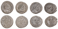 Constantine I, the Great (306-337), Folles (4), London, 310-12, laureate and cuirassed bust right, constantinvs p f...