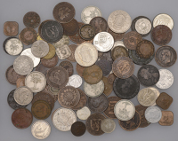 Miscellaneous, Miscellaneous World coins in base metals (90), various types [90]. Varied state	 £80-£100