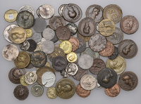 A large quantity of copies of mostly Ancient Greek and Roman Coins, many uniface [Lot] Varied state	 £100-£150