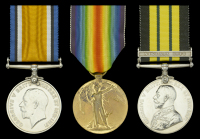 Three: Sergeant G. T. Rowe, Devonshire Regiment, attached 4th Nigeria Regiment 

British War and Victory Medals...